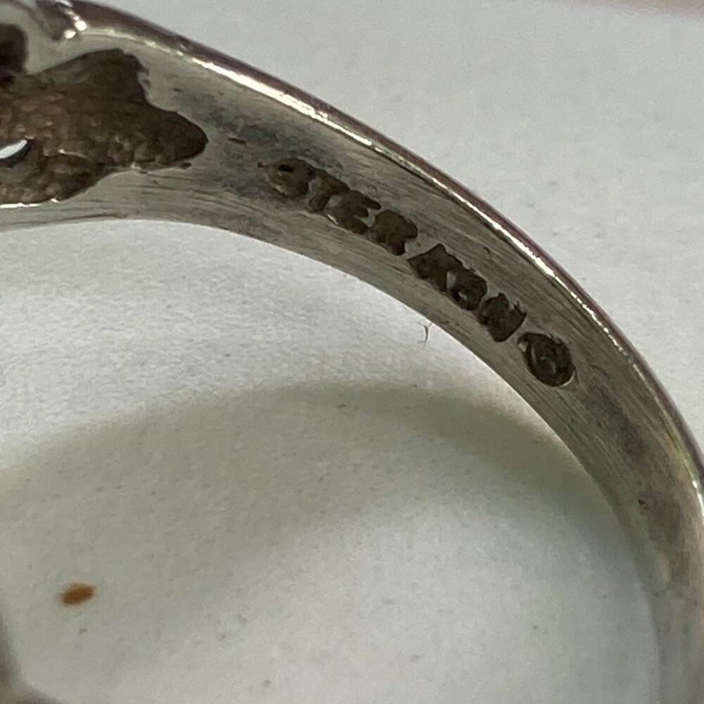 Pretty Kabana onyx gem in filigreed sterling silver bezel setting - Picture 5 of 9